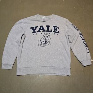 Yale University‎ Handsome Dan Fleece Crewneck Gray Sweatshirt Size Small